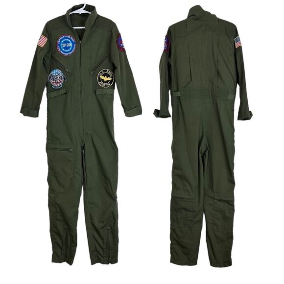 Top Gun Maverick Flight Suit Costume Kids Size Medium 8 - Picture 1 of 10